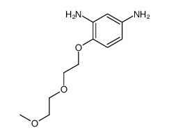 4-[2-(2-methoxyethoxy)ethoxy]benzene-1,3-diamine结构式