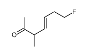 7-fluoro-3-methylhept-4-en-2-one结构式
