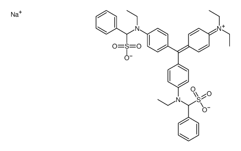 N-[4-[[4-(二乙氨基)苯基][4-[乙基[(磺苯基)甲基]氨基]苯基]亚甲基]-2,5-环己二烯-1-亚基]-N-乙基-芳硫-苯甲铵内盐钠结构式