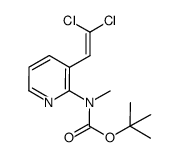 tert-butyl (3-(2,2-dichlorovinyl)pyridin-2-yl)(methyl)carbamate结构式