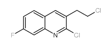 2-氯-3-(2-氯乙基)-7-氟喹啉结构式