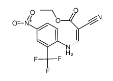 Ethyl 2-Cyano-3-((4-Nitro-2-(Trifluoromethyl)Phenyl)Amino)Acrylate Structure