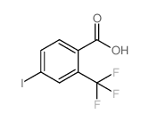 4-Iodo-2-(trifluoromethyl)benzoic acid structure