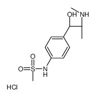 N-[4-[(1R,2S)-1-hydroxy-2-(methylamino)propyl]phenyl]methanesulfonamide,hydrochloride Structure