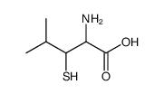 2-amino-3-mercapto-4-methylpentanoic acid Structure