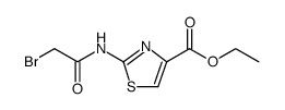 4-Thiazolecarboxylic acid, 2-[(2-bromoacetyl)amino]-, ethyl ester Structure