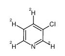 3-Chloropyridine-d4结构式