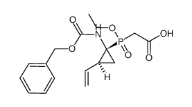 [(1-benzyloxycarbonylamino-2-vinyl-cyclopropyl)-ethoxy-phosphinoyl]-acetic acid Structure