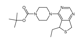 tert-butyl 4-(5-ethyl-5,7-dihydrothieno[3,4-d]pyrimidin-4-yl)piperazine-1-carboxylate Structure
