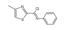 4-methyl-N-phenyl-thiazole-2-carboximidoyl chloride Structure