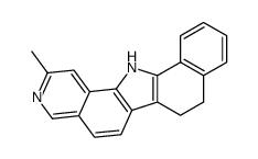 2-methyl-8,13-dihydro-7H-benzo[a]pyrido[3,4-i]carbazole结构式