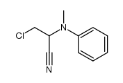 3-chloro-2-(methyl(phenyl)amino)propanenitrile Structure