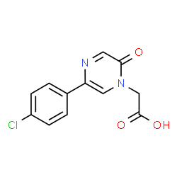[5-(4-chlorophenyl)-2-oxopyrazin-1(2H)-yl]acetic acid结构式
