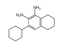 1,2-Naphthalenediamine,3-cyclohexyl-5,6,7,8-tetrahydro- structure