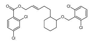 [(E)-5-[(1R,2S)-2-[(2,6-dichlorophenyl)methoxy]cyclohexyl]pent-2-enyl] 2,4-dichlorobenzoate Structure