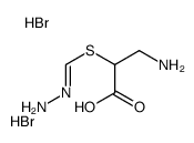 3-amino-2-methanehydrazonoylsulfanyl-propanoic acid dihydrobromide structure