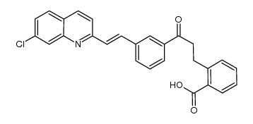 (E)-2-(3-{3-[2-(7-chloro-quinolin-2-yl)-vinyl]-phenyl}-3-oxo-propyl)-benzoic acid Structure