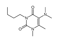 3-butyl-5-dimethylamino-1,6-dimethyl-pyrimidine-2,4-dione Structure