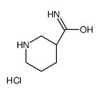 (3S)-piperidine-3-carboxamide,hydrochloride structure