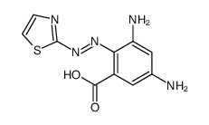 3,5-diamino-2-(1,3-thiazol-2-yldiazenyl)benzoic acid Structure