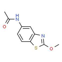 Benzothiazole, 5-acetamido-2-methoxy- (6CI) structure