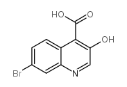 7-bromo-3-hydroxyquinoline-4-carboxylic acid structure
