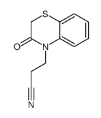 3-(3-oxo-1,4-benzothiazin-4-yl)propanenitrile结构式