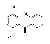 (5-chloro-2-methoxyphenyl)-(2-chlorophenyl)methanone结构式
