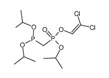 O,O-diisopropyl-(O-isopropyl-O-β,β-dichlorovinylphosphoryl)methylphosphonite结构式