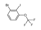 1-bromo-2-iodo-3-(trifluoromethoxy)benzene结构式