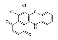 6-chloro-5-hydroxy-12H-benzo[a]phenothiazine-1,4-dione结构式