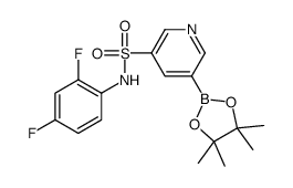 N-(2,4-difluorophenyl)-5-(4,4,5,5-tetramethyl-1,3,2-dioxaborolan-2-yl)pyridine-3-sulfonamide Structure