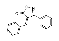 4-benzylidene-3-phenyl-1,2-oxazol-5-one结构式