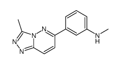 N-甲基-3-(3-甲基[1,2,4]噻唑并[4,3-b]吡嗪-6-基)苯胺结构式