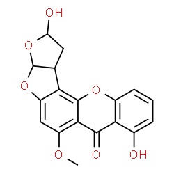 17-hydroxy-16,17-dihydrosterigmatocystin结构式