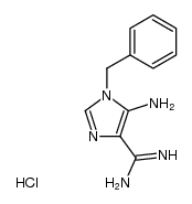 5-Amino-1-benzyl-1H-imidazole-4-carboxamidine Hydrochloride Structure
