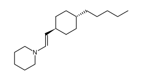 1-[trans-2-(trans-4-Pentylcyclohexyl)vinyl]piperidin结构式