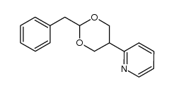 2-(2-benzyl-1,3-dioxan-5-yl)pyridine结构式