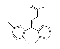 3-(2-methyl-6,11-dihydrodibenzo[b,e]thiepin-11-ylidene)propionyl chloride Structure