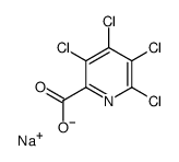 sodium,3,4,5,6-tetrachloropyridine-2-carboxylate Structure