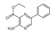 ethyl 3-amino-6-phenylpyrazine-2-carboxylate结构式