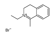 2-ethyl-1-methyl-3,4-dihydroisoquinolin-2-ium,bromide结构式