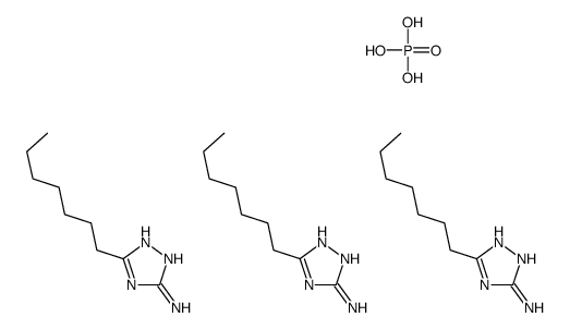 5-heptyl-1H-1,2,4-triazol-3-amine,phosphoric acid结构式