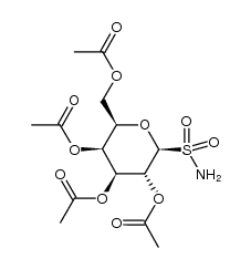 2,3,4,6-tetra-O-acetyl-β-D-galactopyranosyl-1-C-sulfonamide结构式