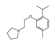 1-[2-(5-methyl-2-propan-2-ylphenoxy)ethyl]pyrrolidine Structure