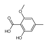 acide hydroxy-2-methoxy-6-methyl-4-benzoique结构式