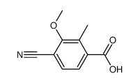 4-cyano-2-methyl-3-(methyloxy)benzoic acid结构式