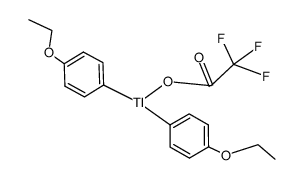 bis(p-ethoxyphenyl)(trifluoroacetoxy)thallium结构式