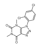 3-(2,4-dichlorophenyl)-4,6-dimethyl-3H-[1,2,3]triazolo[4,5-d]pyrimidine-5,7(4H,6H)-dione结构式