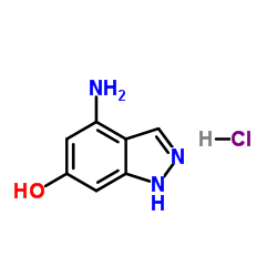 4-Amino-6-hydroxy (1H)indazole hydrochloride structure